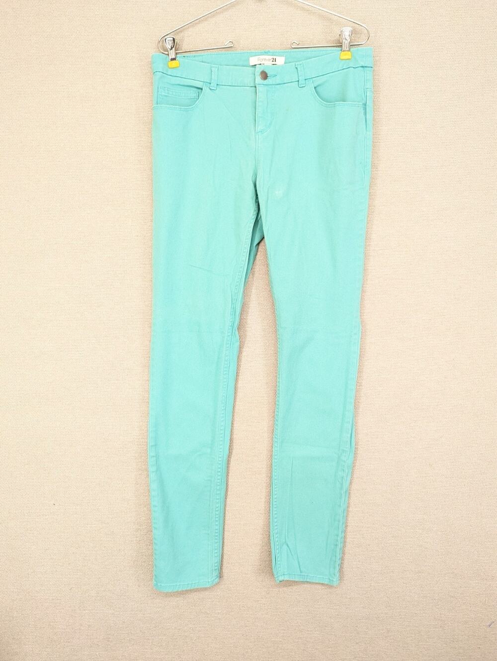 Forever 21 Turquoise Skinny Jeans Size 28 Stretch -0925F140